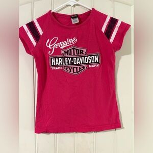 Harley-Davidson Kids Genuine Pink Glitter Tee